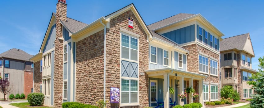 Exterior apartment building in Westfield